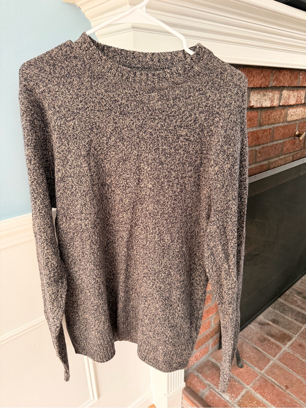 J.Crew Marled Knit Crewneck Sweater - Gray & Black